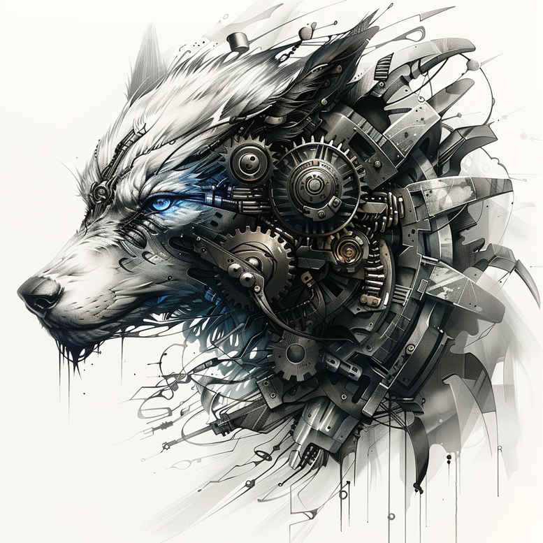 steel-vein-tattoo – tattoo design ideas free ai generated – surrealism-fragmentation – for-back-shoulder – Gallery: biomechanics-inkby-ai