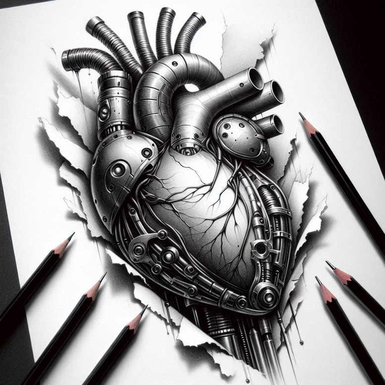 biomechanics tattoo design ideas textured abstract mechanics represents strength