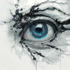 biomechanics tattoo design ideas Surrealism translucent layers abstract mechanics stands for endurance