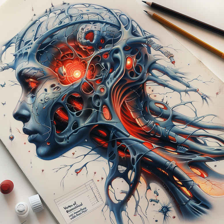biomechanics tattoo design ideas Realism seamless blend biomechanical fusion for ribs