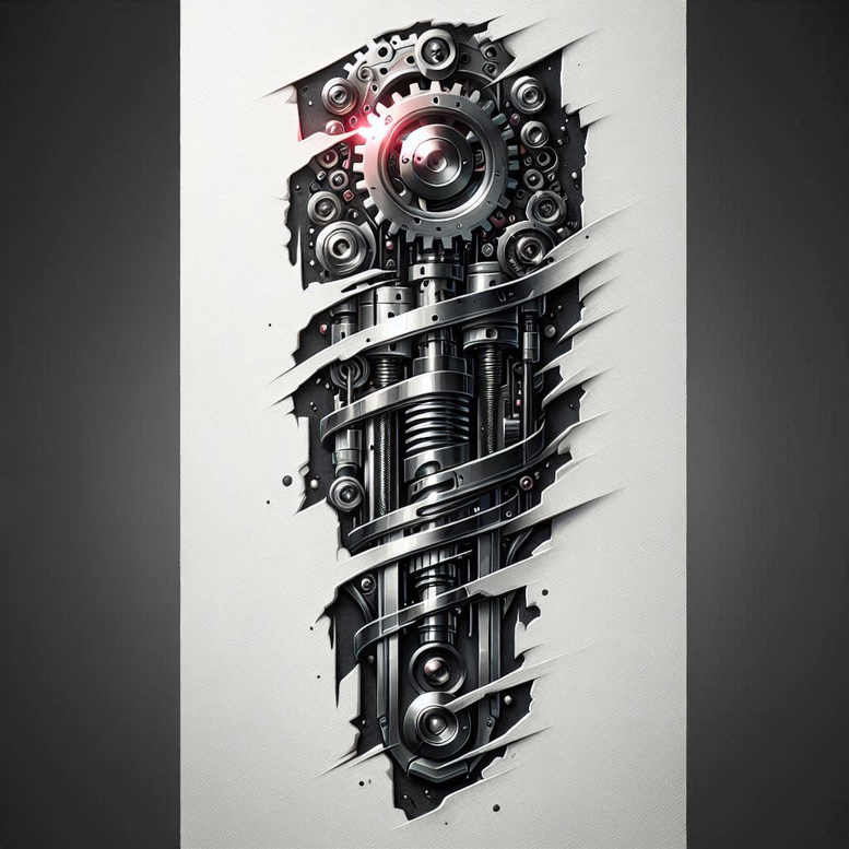 biomechanics tattoo design ideas luminous detailed anatomy meaning determination