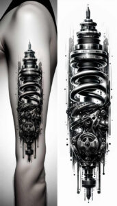 biomechanics tattoo design ideas true-to-life dynamic curves for foot