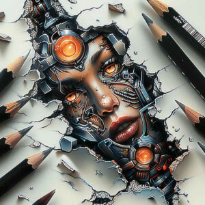 biomechanics tattoo design ideas Realism soft highlights dynamic curves for hip