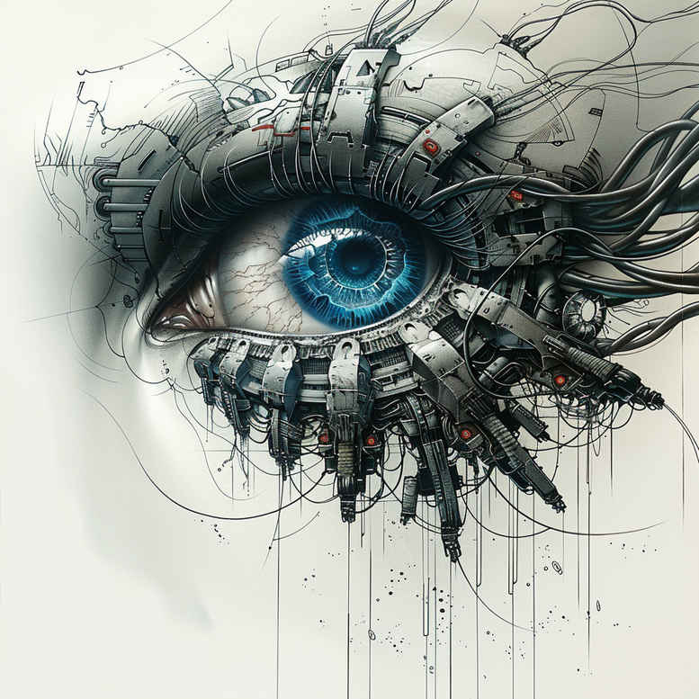 biomechanics tattoo design ideas wide-angle dynamic lines embodying strength