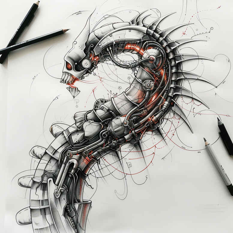 biomechanics tattoo design ideas high-key dynamic lines for knee