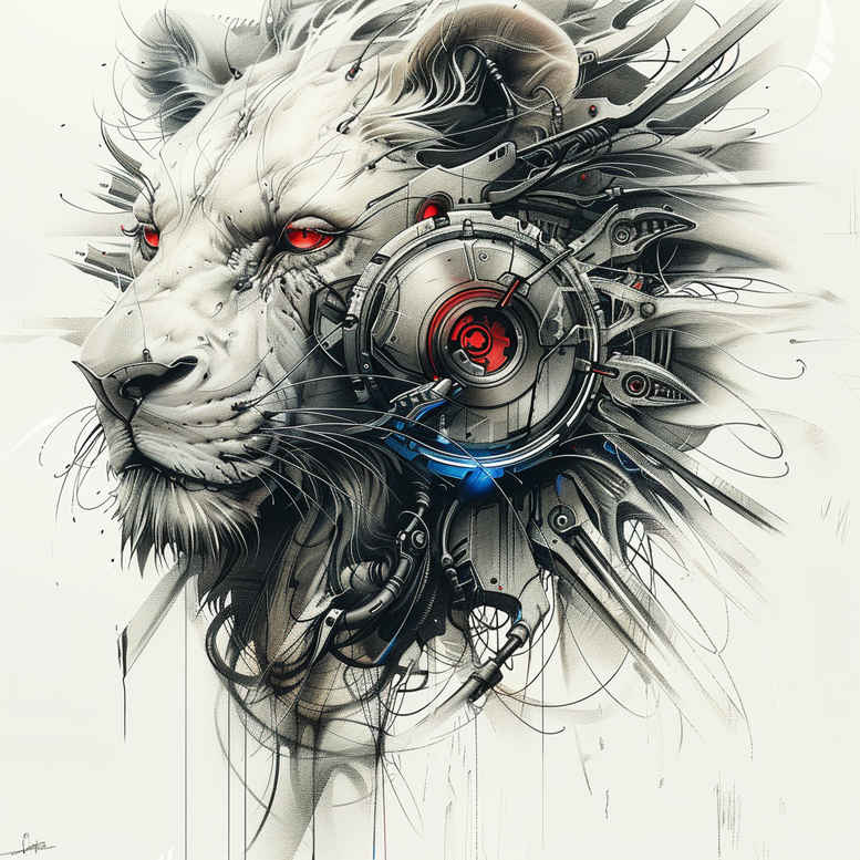 biomechanics tattoo design ideas hyper-detailed dynamic shadows for thigh