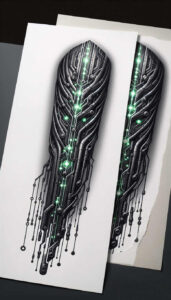 biomechanics tattoo design ideas Realism emotional realism dynamic shadows represents determination