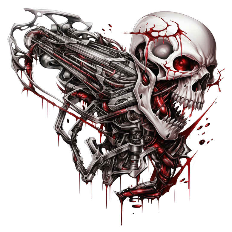 biomechanics tattoo design ideas Surrealism fantastical energy flow stands for courage