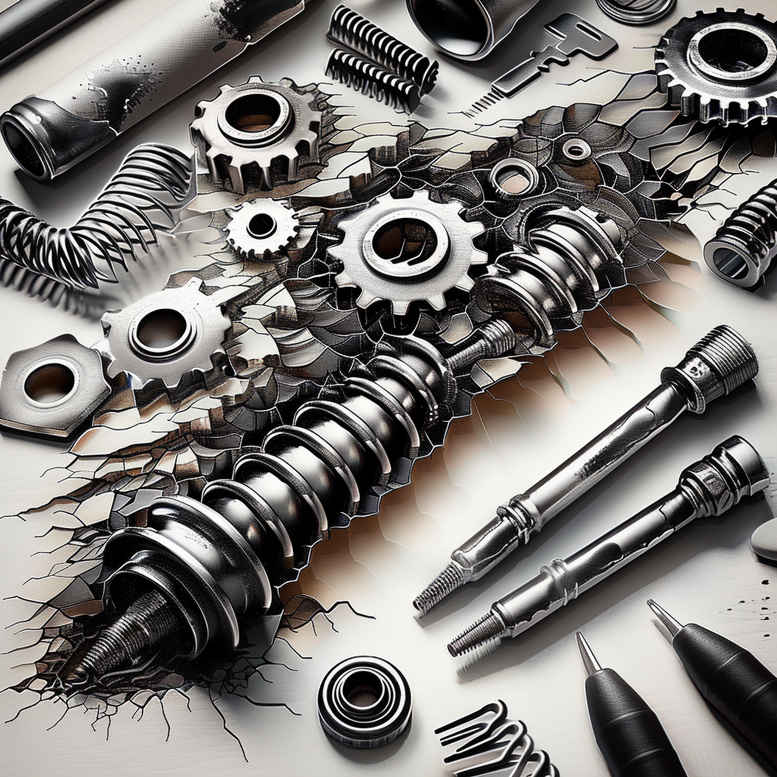 biomechanics tattoo design ideas fisheye engineered forms determination and power