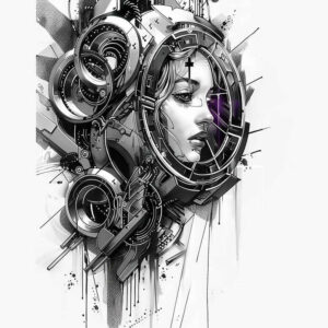 biomechanics tattoo design ideas Surrealism unreal engineered forms stands for resilience