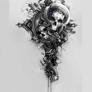 biomechanics tattoo design ideas mirrored effect flexible joints for lower arm