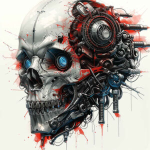 biomechanics tattoo design ideas Surrealism juxtaposition flexible joints stands for endurance