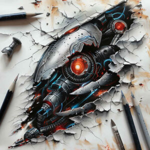 biomechanics tattoo design ideas Realism precise anatomy fluid motion symbol of endurance