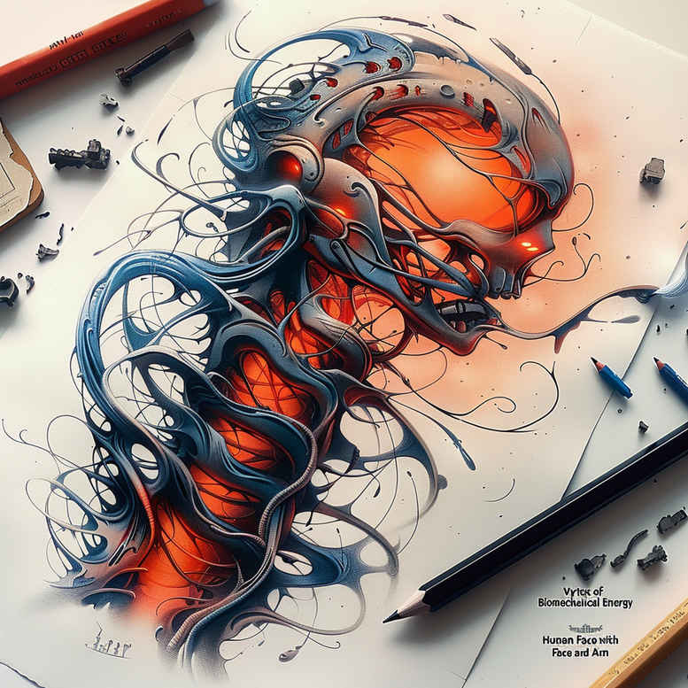 biomechanics tattoo design ideas Realism textured skin functional anatomy for abdomen