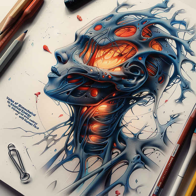 biomechanics tattoo design ideas crisp hybrid forms for lower thigh