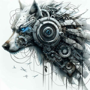 biomechanics tattoo design ideas defined outlines hybrid forms for neck