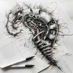 biomechanics tattoo design ideas naturalistic joint mechanics courage and power