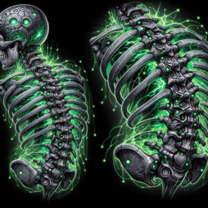 biomechanics tattoo design ideas Surrealism morphic joint mechanics for neck