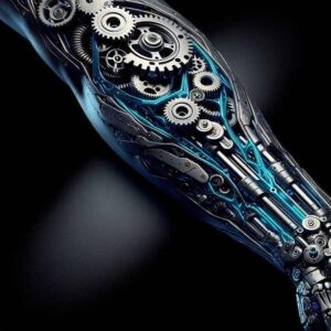biomechanics tattoo design ideas color blending joint mechanics represents determination