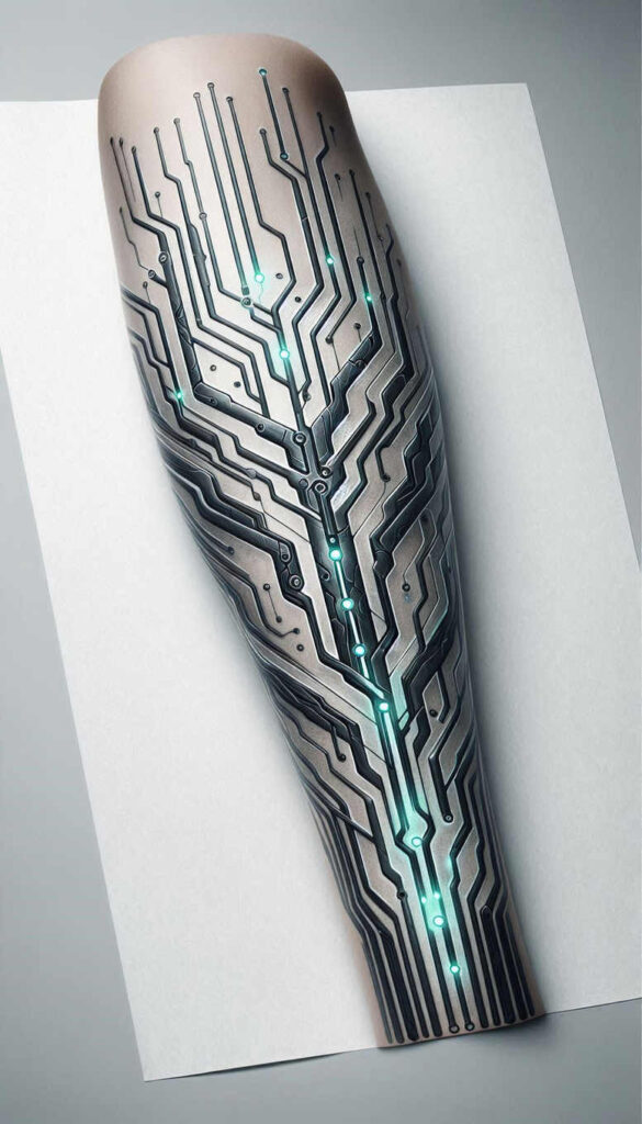 biomechanics tattoo design ideas bold motifs joint mechanics symbolising determination