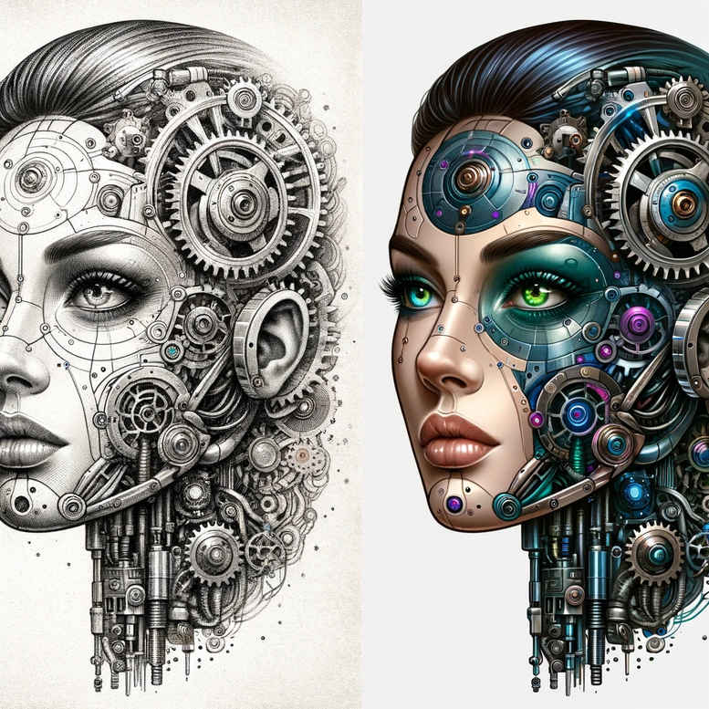 biomechanics tattoo design ideas vivid kinetic flow for side torso