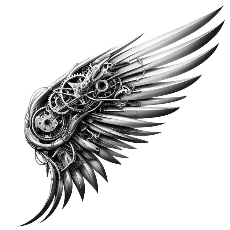 biomechanics tattoo design ideas sharp contrast kinetic flow meaning perseverance