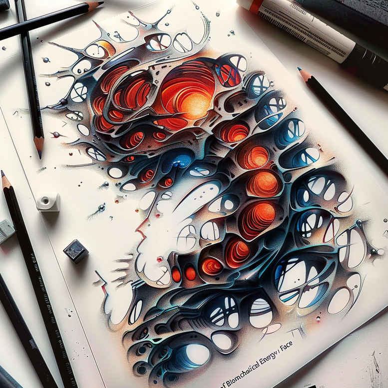 biomechanics tattoo design ideas hyperrealistic kinetic flow symbol of strength