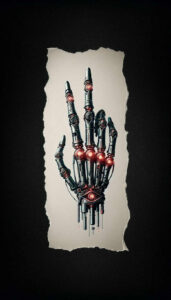 biomechanics tattoo design ideas vivid detail layered textures for nape
