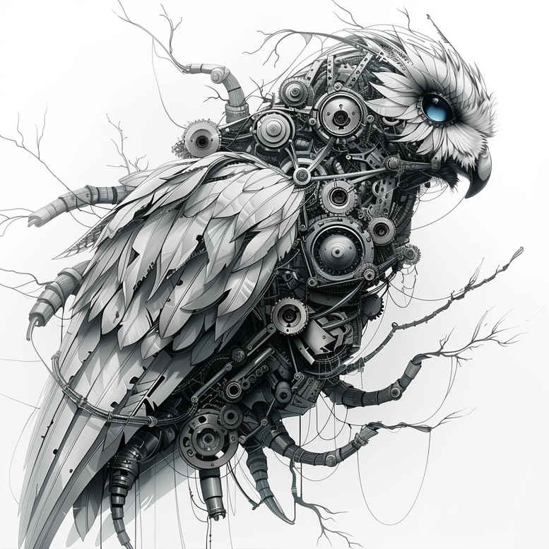 biomechanics tattoo design ideas Surrealism metaphysical levers for ankle