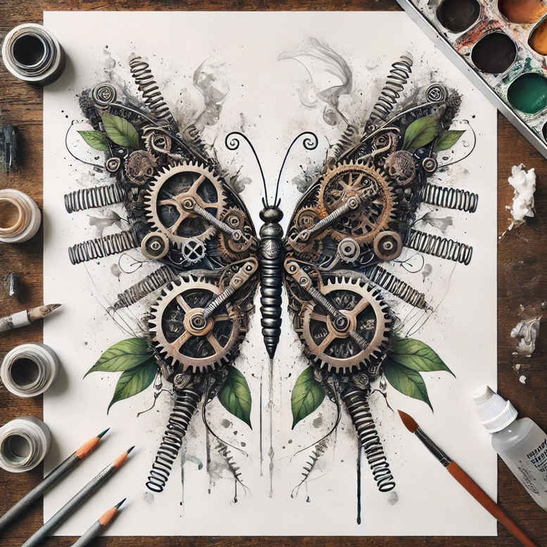 biomechanics tattoo design ideas soft shadows machine elements for fingers