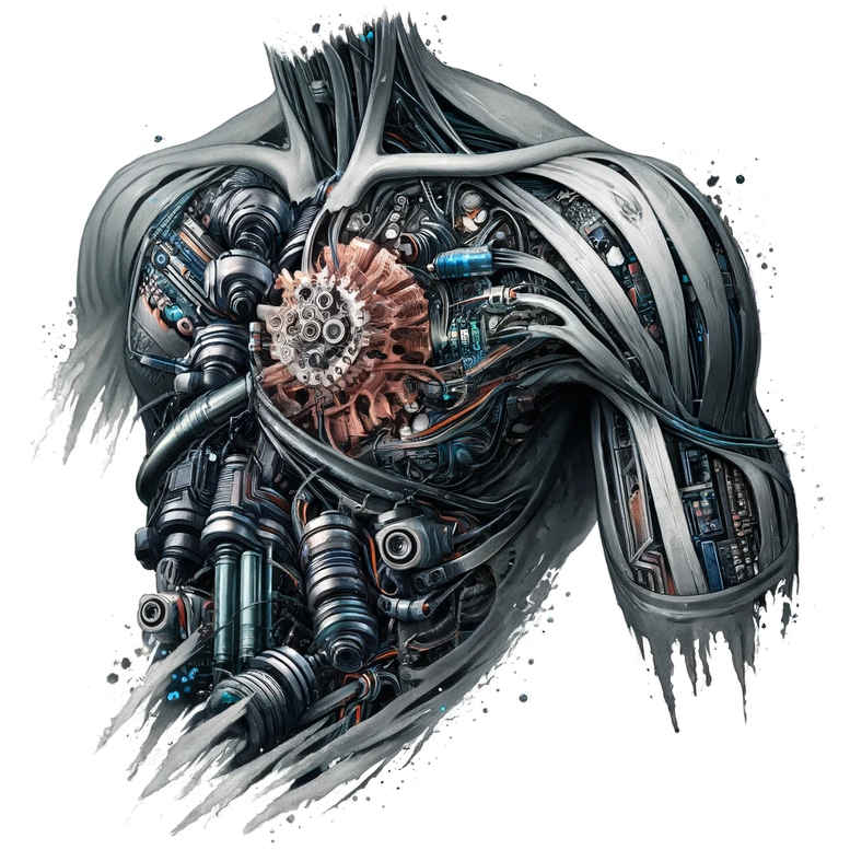 biomechanics tattoo design ideas ornamental machine elements perseverance and power