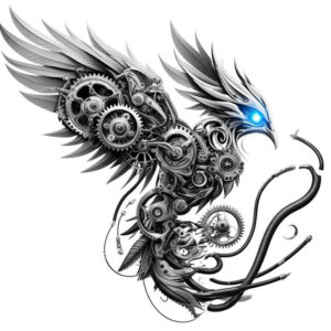 biomechanics tattoo design ideas smooth mechanical energy for chest