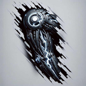 biomechanics tattoo design ideas solid blacks mechanical joints for fingers
