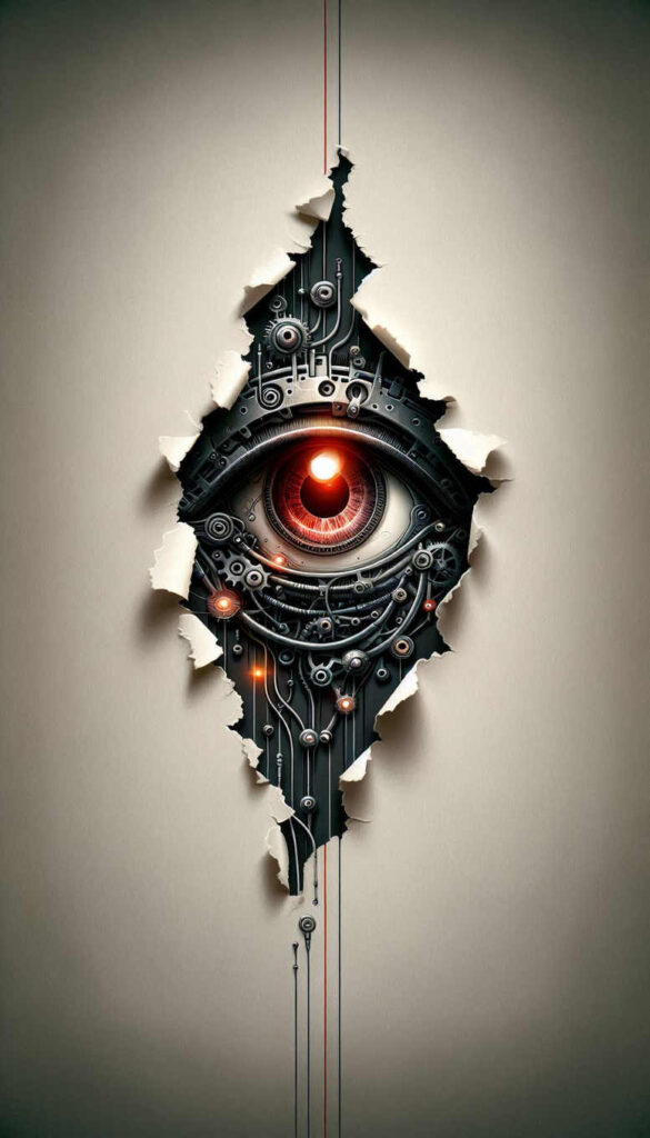 biomechanics tattoo design ideas Neotraditional sharp edges mechanical joints symbolising courage