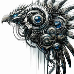 biomechanics tattoo design ideas dynamic shapes mechanical joints symbolising resilience