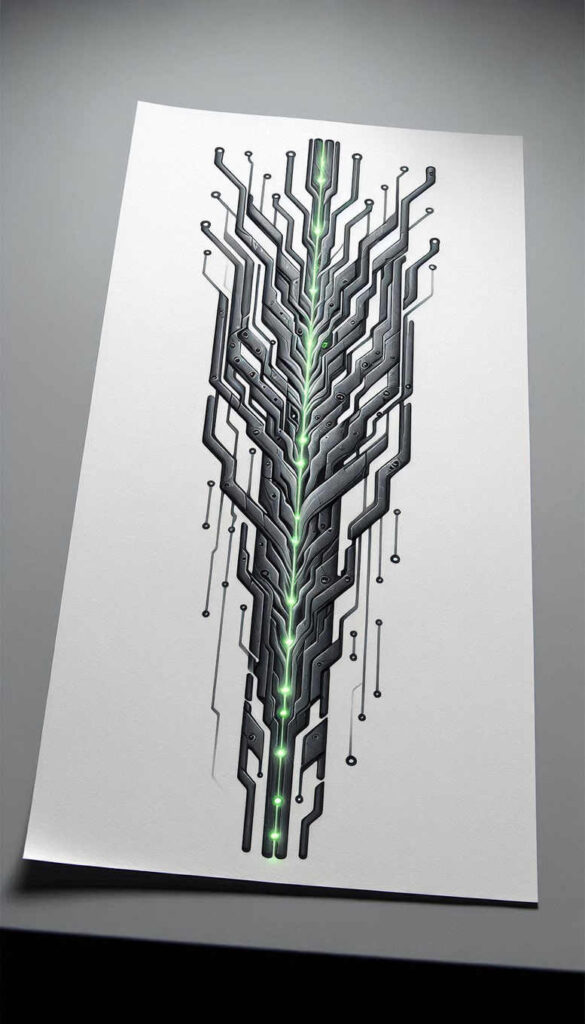 biomechanics tattoo design ideas Surrealism ethereal mechanical parts for ribs