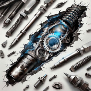 biomechanics tattoo design ideas real-life shading mechanical parts for sternum