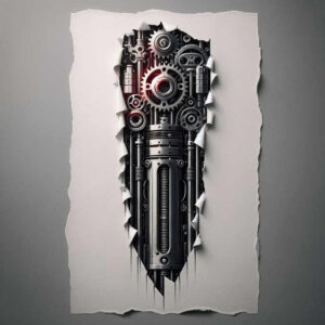 biomechanics tattoo design ideas classic motifs mechanical parts for triceps
