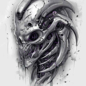 biomechanics tattoo design ideas Realism illusion of depth mechanical strength for back
