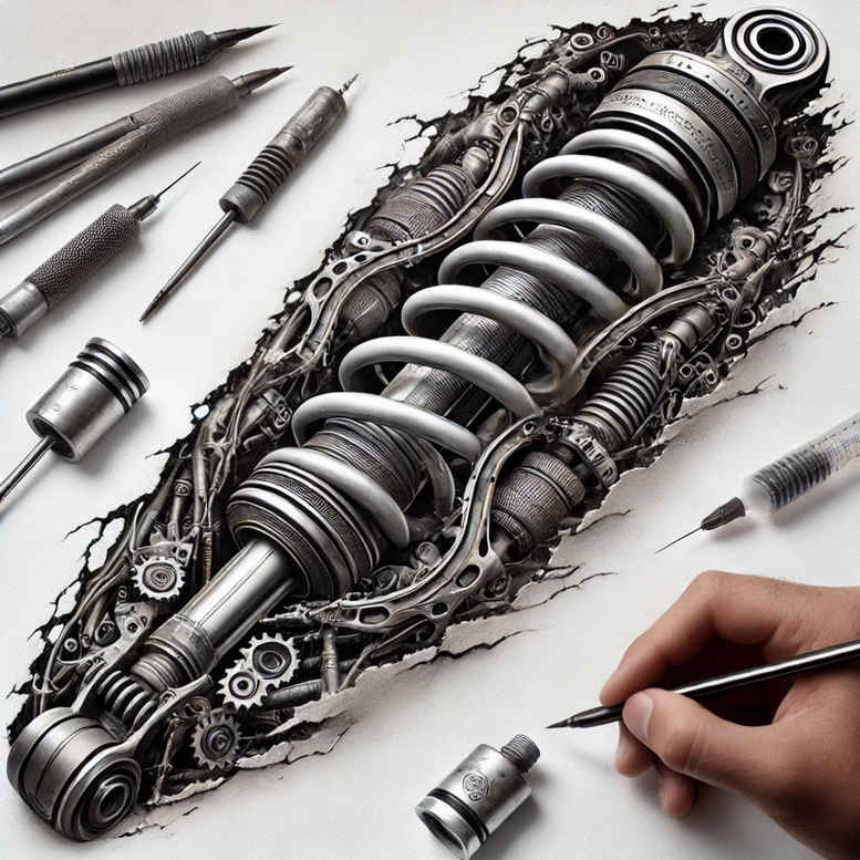 biomechanics tattoo design ideas Realism organic structure mechanical strength for toe