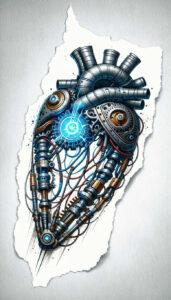 biomechanics tattoo design ideas Realism soft contrast mechanical strength shows courage
