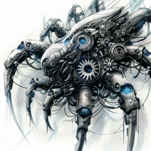 biomechanics tattoo design ideas clean contrast mechanical synergy for side