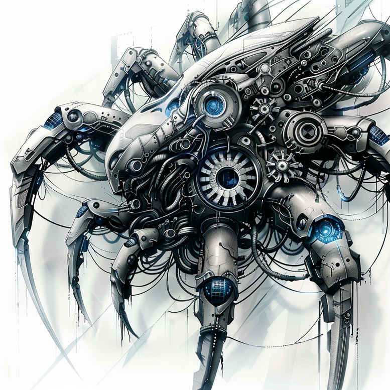 biomechanics tattoo design ideas clean contrast mechanical synergy for side