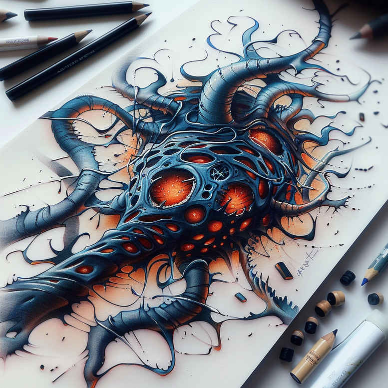 biomechanics tattoo design ideas layered shading mechanical synergy stands for determination