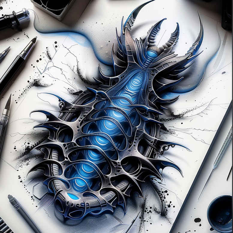 biomechanics tattoo design ideas crisp lines motion dynamics for wrist