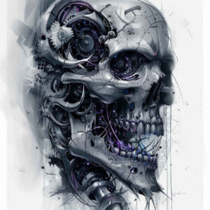 biomechanics tattoo design ideas Realism studio quality motor control represents perseverance