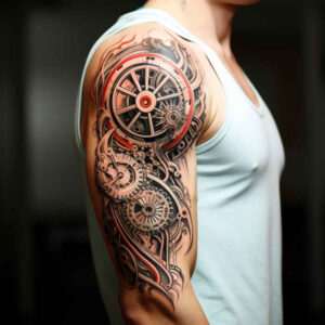 biomechanics tattoo design ideas textured motor control shows endurance