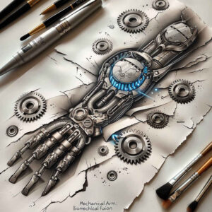 biomechanics tattoo design ideas classic motifs movement for wrist side