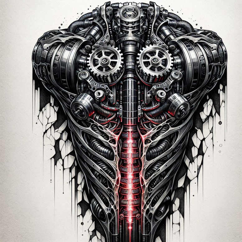 biomechanics tattoo design ideas subtle highlights movement patterns symbol of endurance