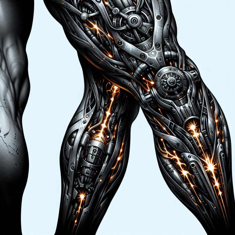 biomechanics tattoo design ideas dream motifs muscle activation strength and power